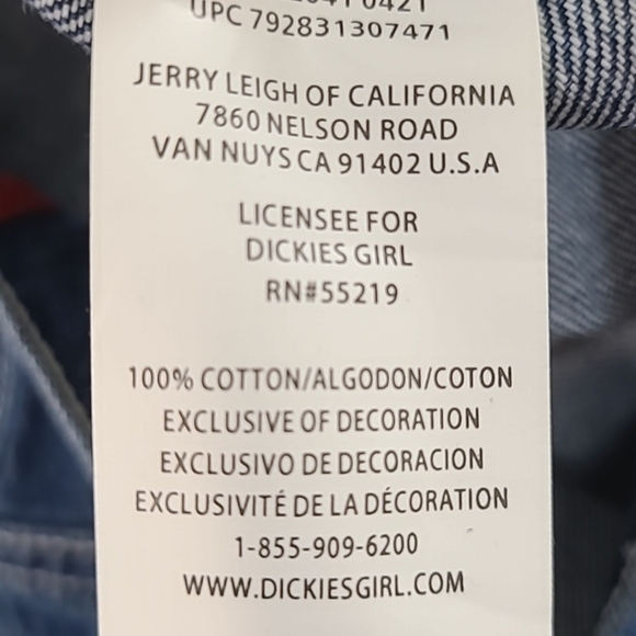 *NWT* DICKIES Stars & Stripes Print 5-Pocket Shorts, size 13/31 - Picture 7 of 7